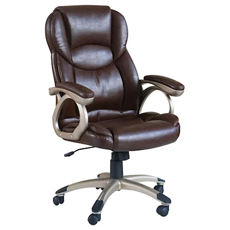 Office Chair with Pneaumatic Lift and Padded Arms